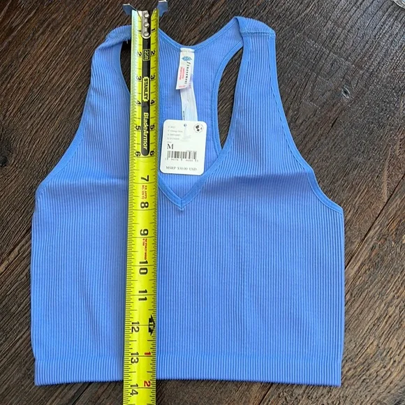 49. Free People Movement Free Throw Crop - Vintage Blue - Picture 6 of 11